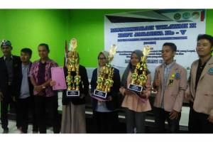 Para Juara Ani Mendongeng pada Acara Musyawarah Wilayah Ikatan Mahasiswa PGMI Indonesia se wilayah Jawa Barat, Banten dan DKI Jakarta