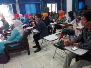 Peserta Acara pengabdian kepada masyarakat prodi PIAUD tema strategi pengendalian sistem manajemen melalui penguatan pemetaan mutu satuan PAUD di kab. Ciamis