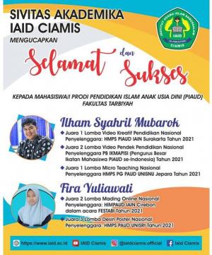 Juara 1 Lomba video Kreatif Nasional